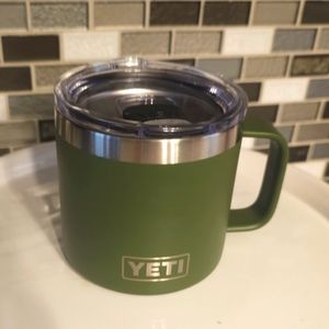 NEW - YETI 14 oz Rambler Mug with Magslider Lid - Hunter Green